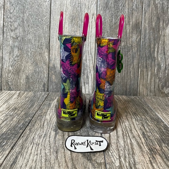 WESTERN CHIEF SCRIBBLE STARS Rain Boots 10 - Picture 4 of 11